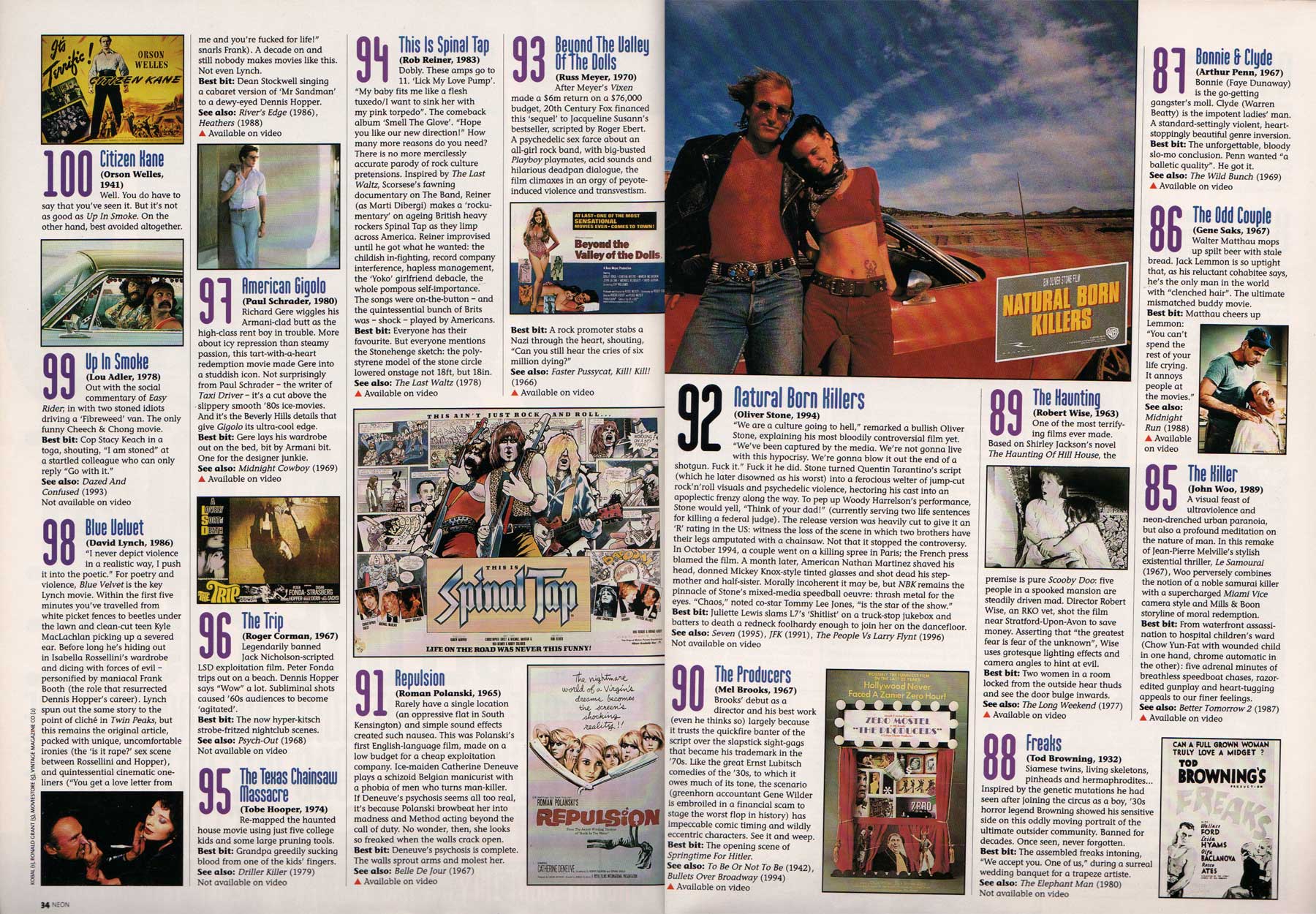 100 Films You Must See Before You Die Neon Magazine Scans 97