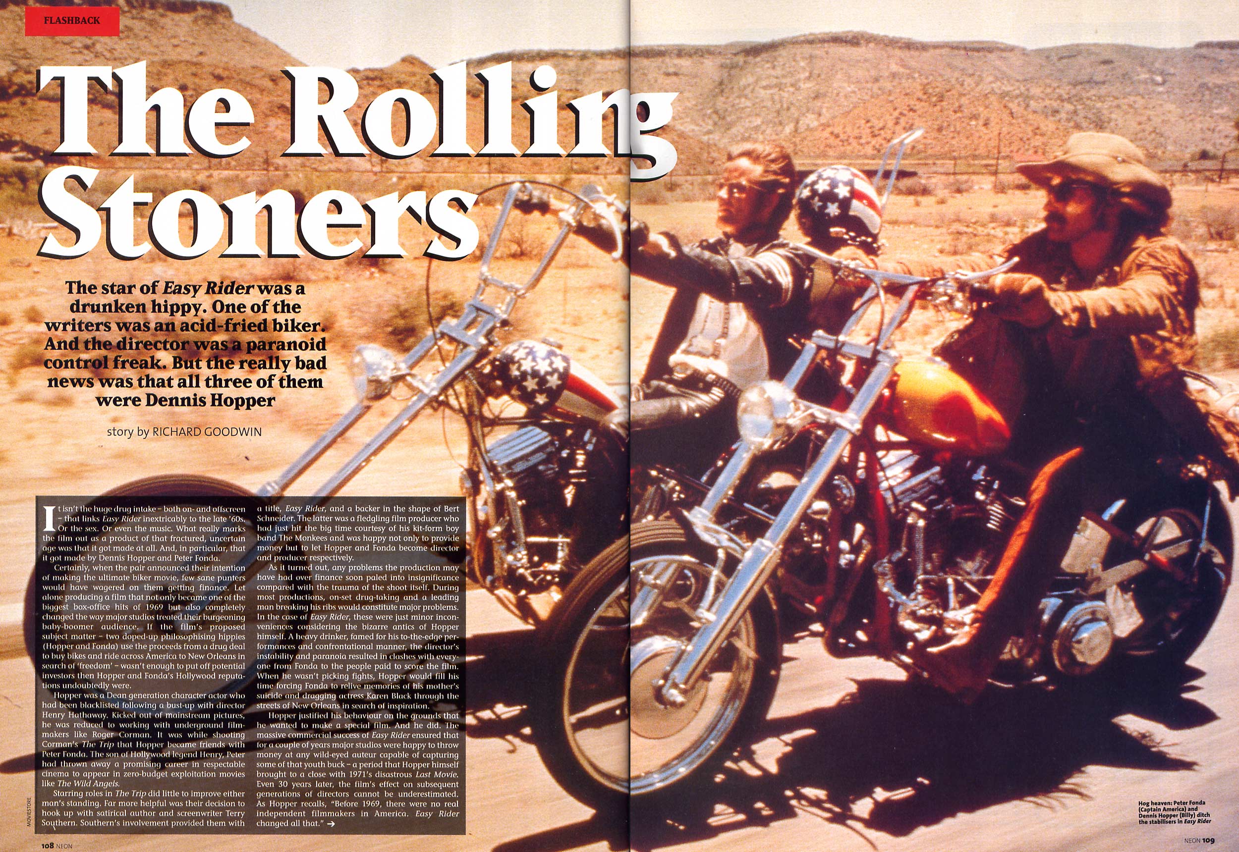 Flashback 1969: Easy Rider - Neon Magazine Scans '97-'99 The Webs...